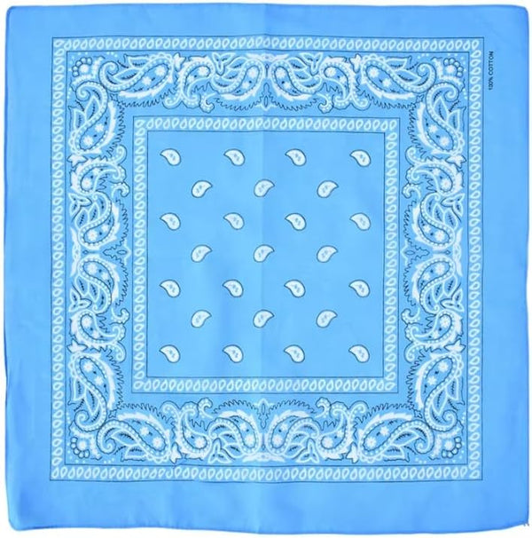 Unisex 7AGAT bandana and head scarf in vibrant fabric, versatile for neck, face, or head covering, with stylish pattern.