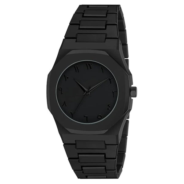 Men's carbon matte wrist watch by 7AGAT featuring an elegant analog design, durable strap, and minimalist style for daily or formal wear.