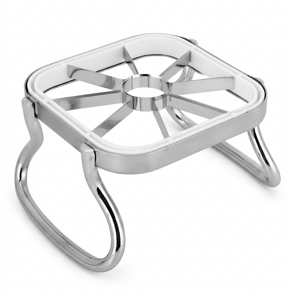 Stainless steel Apple Cutter and Slicer by 7AGAT with multi-blades, built-in corer, and ergonomic handles for fruit preparation.