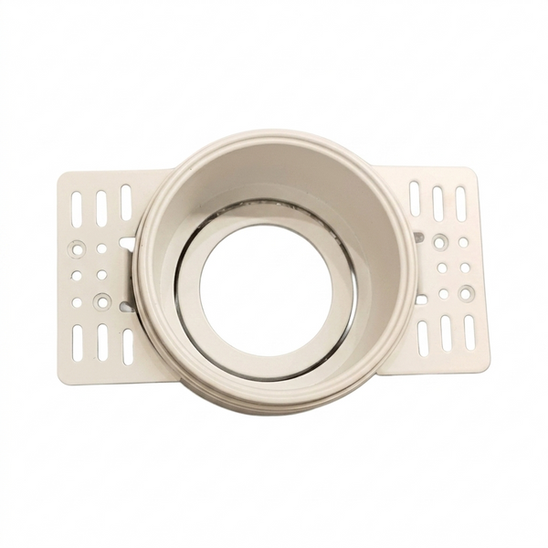 Recessed LED spot light with aluminum housing, modern ceiling downlight, energy-efficient LED for home and office lighting.