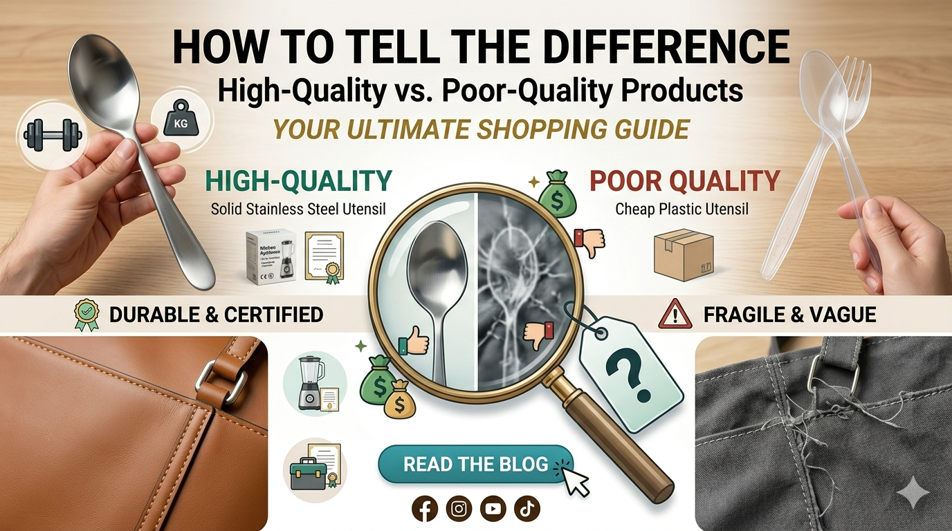 How to Tell the Difference Between High-Quality and Poor-Quality Products ?
