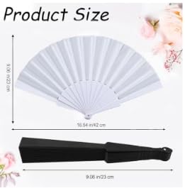 Elegant handheld folding fan made of silk fabric with intricate Chinese and Spanish style design, perfect for weddings and celebrations.