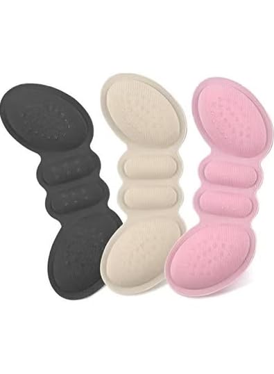 Pair of 7AGAT silicone heel cushion pads with anti-slip grips, soft back liners for high heels, flats, and boots.