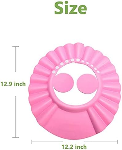 Adjustable Kids Shower Cap with Ear Protection – Water-Resistant EVA Bath Visor for Hair Washing
