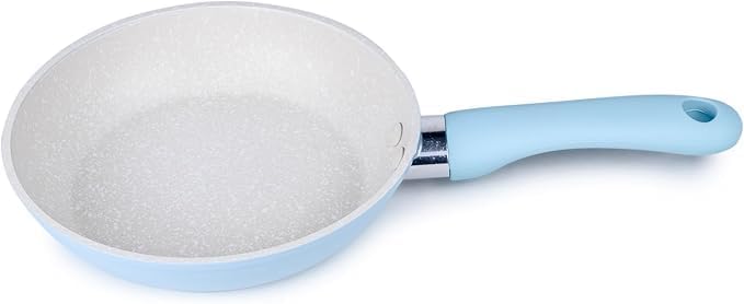 Mini granite frying pan from 7AGAT with non-stick surface, scratch-resistant, heavy-duty, compact design for frying and sautéing.