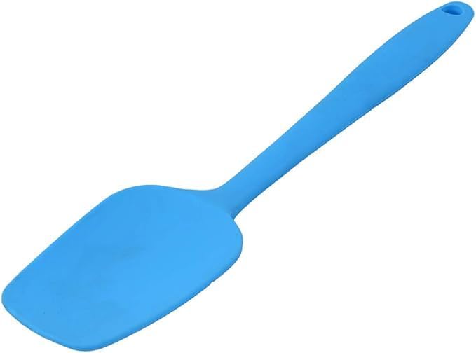 Colorful silicone spatula from 7AGAT Shopping, heat resistant and flexible kitchen cooking utensil for non-stick scraping.