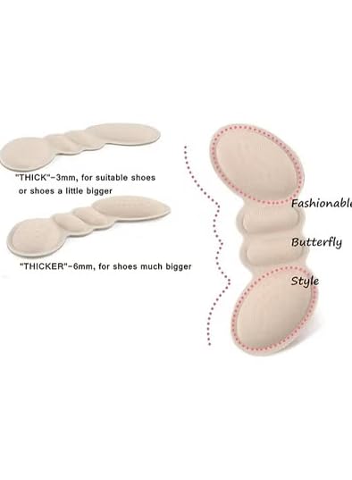 Pair of 7AGAT silicone heel cushion pads with anti-slip grips, designed to prevent blisters and heel pain in high heels, flats, and boots.