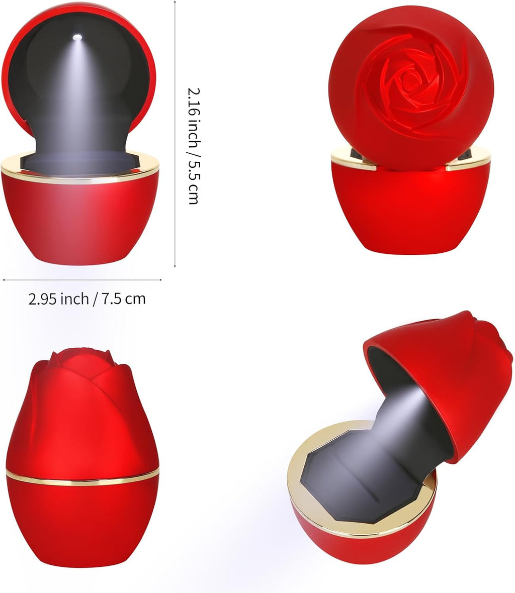 Royal Crown Velvet Bracelet Box by 7AGAT, flower-shaped jewelry case with gold-tone accents, elegant gift storage for jewelry items.