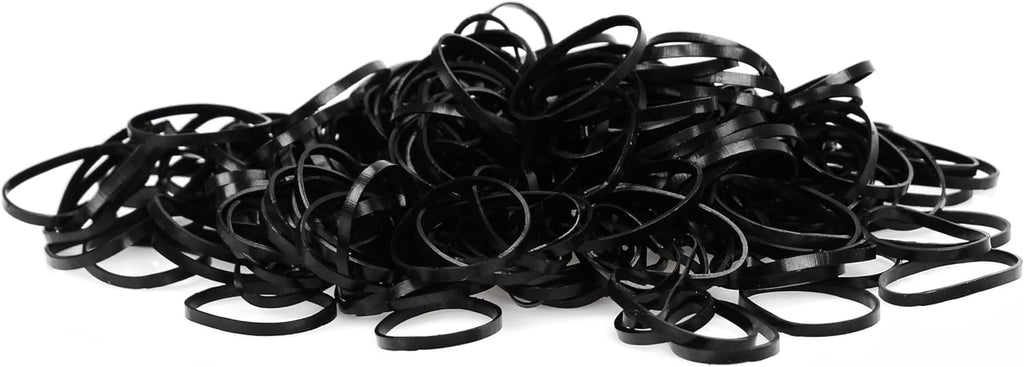 Set of 7AGAT elastic hair ties and ponytail holders for women and kids, rubber hair bands for secure styling.