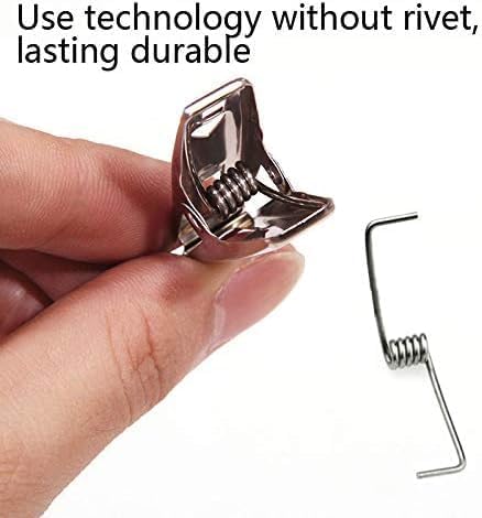 Set of 7AGAT heavy-duty stainless steel clothespins with rustproof silver finish, ideal for laundry and fabric hanging.