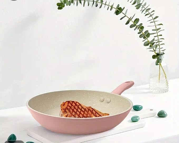 Mini granite frying pan by 7AGAT with non-stick, scratch-resistant surface, heavy-duty construction, ideal for frying and sautéing.