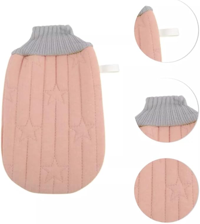 Double-sided exfoliating shower mitt by 7AGAT for deep cleansing, colorful body scrubber for smooth, refreshed skin.