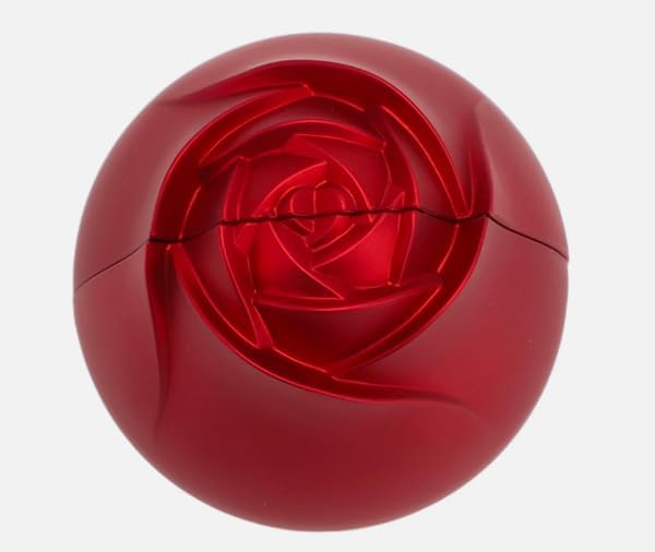 Red rose jewelry box by 7AGAT showcasing an elegant ring and earring display case for engagement, wedding, or gift.