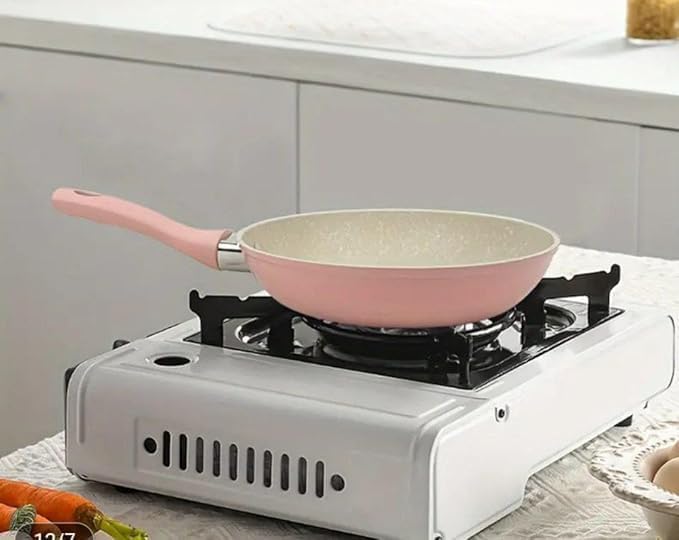 Mini granite frying pan by 7AGAT with non-stick, scratch-resistant surface, ideal for frying and sautéing in a compact design.