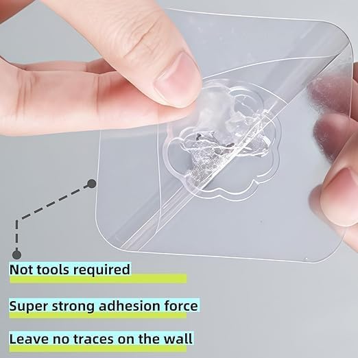Heavy duty waterproof adhesive wall hooks by 7AGAT, ideal for bathroom, kitchen, bedroom, and door use without drilling.