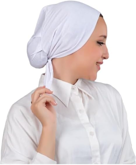 Soft lightweight fabric women bandana head scarf by 7AGAT, stretch head wrap for hair covering, sports, casual, and daily wear