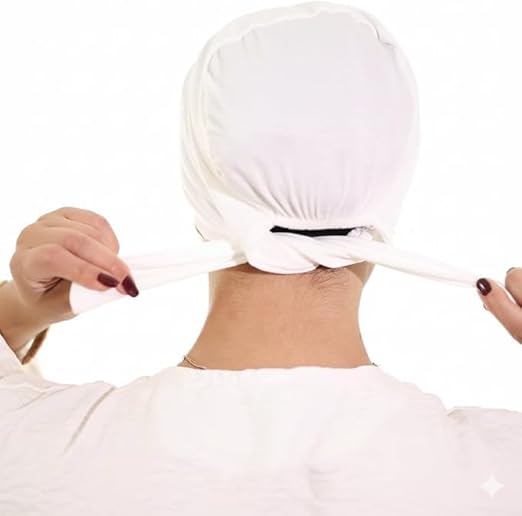 Women wearing a soft, lightweight bandana head scarf by 7AGAT, styled as a casual hair wrap for daily wear and sports.