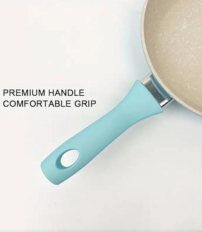 Mini granite non-stick frying pan by 7AGAT with scratch-resistant, heavy-duty design for frying and sautéing, compact and durable cookware