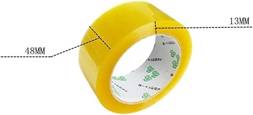 Clear transparent packing tape roll with strong adhesive, durable for sealing boxes and packaging, branded by 7AGAT.