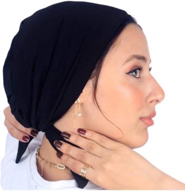 Lightweight soft women bandana head scarf by 7AGAT, versatile hair wrap for sports, casual wear, and daily use.