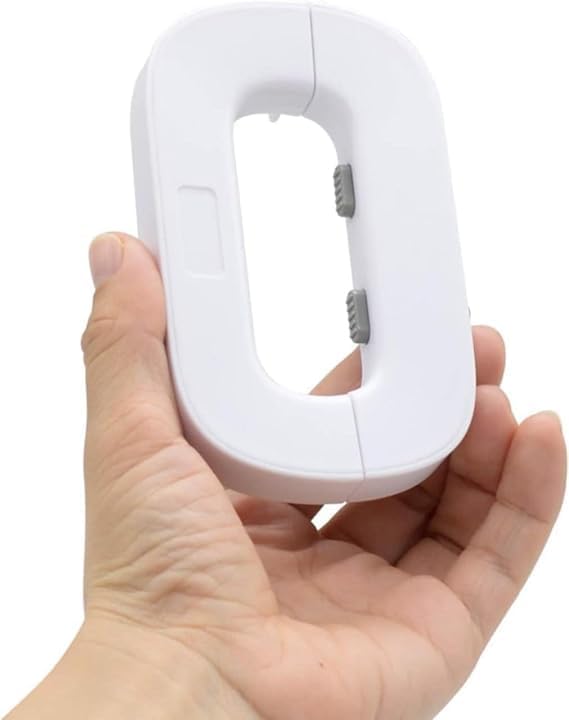 White child safety lock by 7AGAT Shopping for cabinets, drawers, and fridge, featuring strong adhesive and no drill installation.