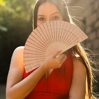 7AGAT handheld folding fan, lightweight and portable hand fan, reusable for personal cooling and outdoor use