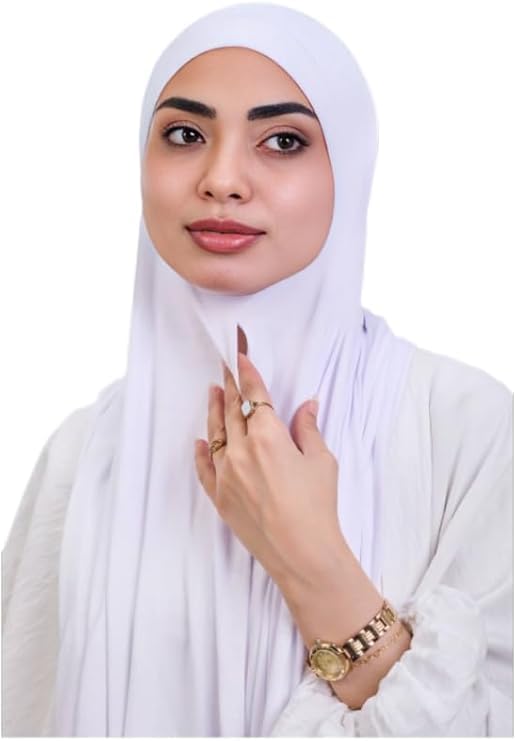 Soft 7AGAT cotton gel scarf for women, seamless and adjustable head wrap in solid colors, made from 100% pure cotton.