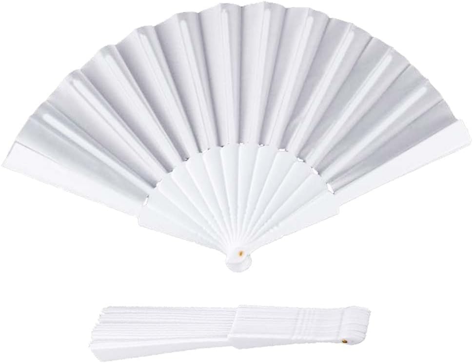Elegant Chinese and Spanish style silk handheld folding fan by 7AGAT, perfect for weddings, parties, performances, and home decor.