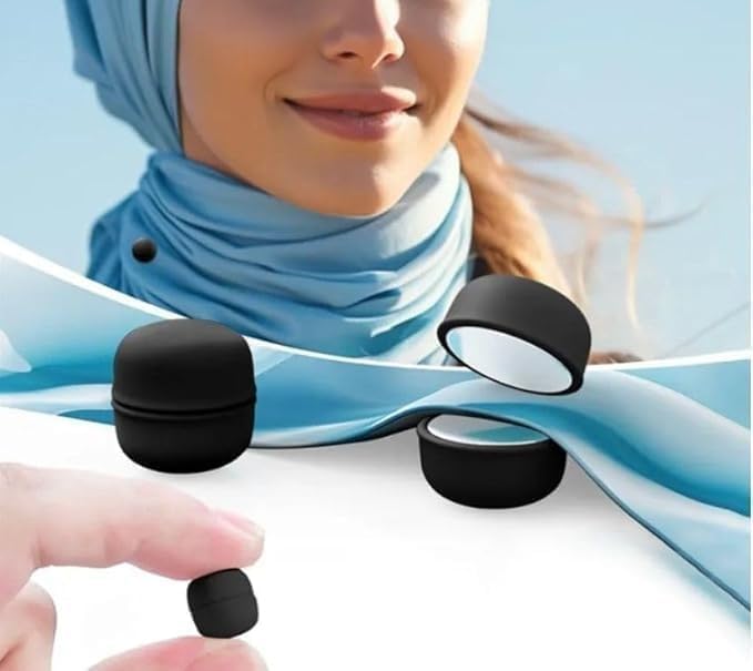 Set of two 7AGAT magnetic hijab pins with strong hold, metal scarf magnets designed to secure hijabs without damage.