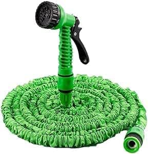 7AGAT expanding garden hose, lightweight and space-saving with automatic expand and contract for easy storage in home and garden.