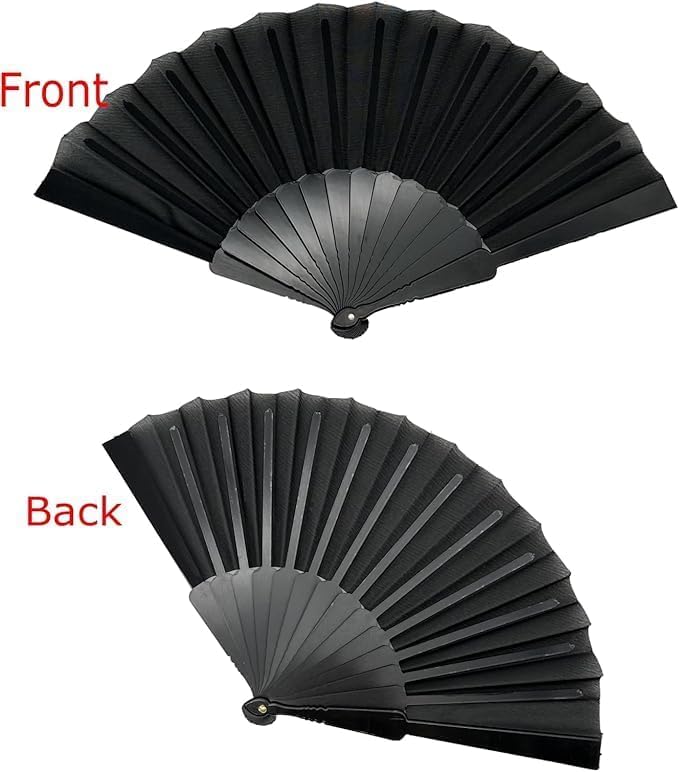 Elegant 7AGAT classic silk handheld folding fan with intricate designs, ideal for weddings, parties, and cultural performances.