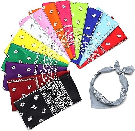 7AGAT multipurpose bandana scarf featuring a vibrant design, suitable as a head, neck, or face cover or handkerchief.
