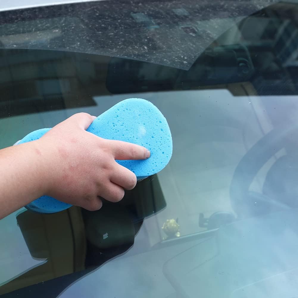 Large 7AGAT multi-use car wash sponge with high foam, 6cm thick, ideal for cleaning cars, bikes, boats, and household surfaces