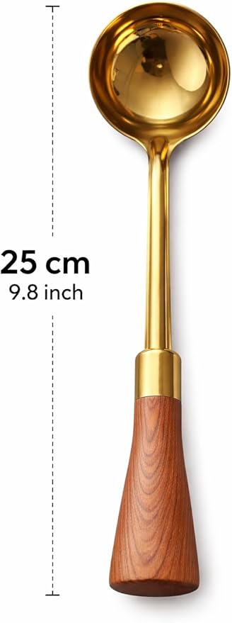 7AGAT stainless steel kitchen utensil with ergonomic handle, heat resistant, for frying, serving, and cooking in a dishwasher-safe design.