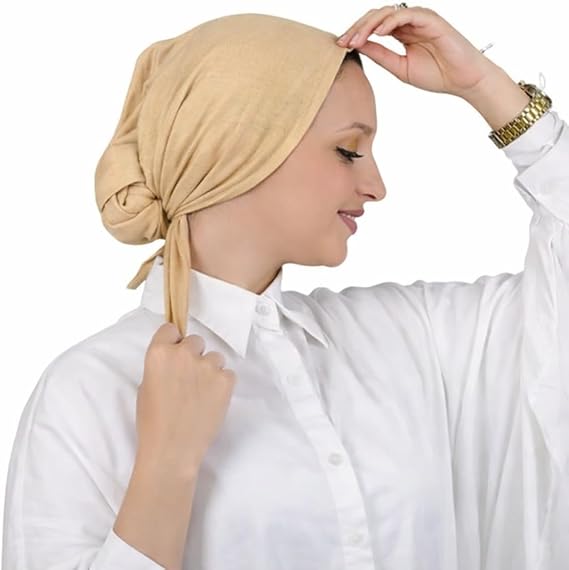 Lightweight women’s bandana head scarf by 7AGAT, soft fabric stretch head wrap for hair covering, sports, casual, daily wear