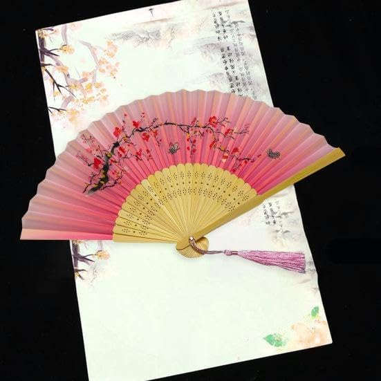 Lightweight 7AGAT handheld folding fan, portable and reusable, with a sleek design perfect for staying cool on the go.