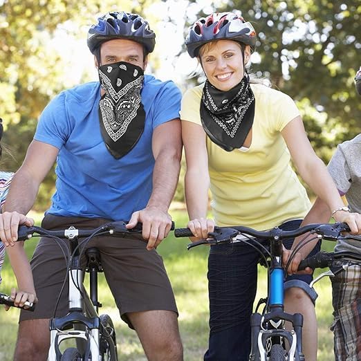 Unisex 7AGAT bandana scarf used as head wrap, neck cover, face mask, or handkerchief, made of lightweight fabric.