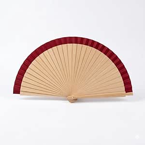 7AGAT hand folding fan with wood frame and fabric leaf, foldable and portable for dance, weddings, cosplay, festivals, and daily use