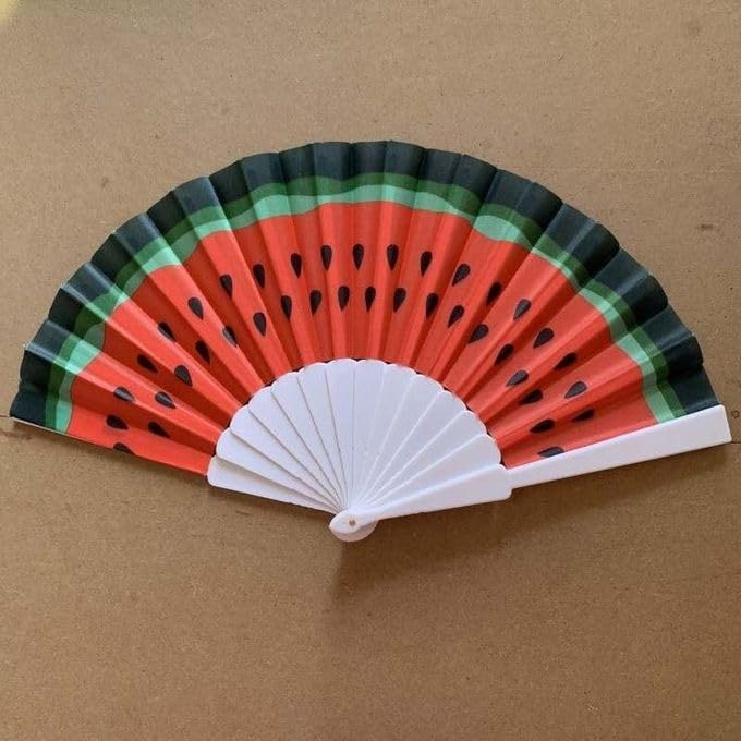 Elegant 7AGAT classic silk handheld folding fan with Chinese and Spanish design, ideal for weddings, parties, and festivals.