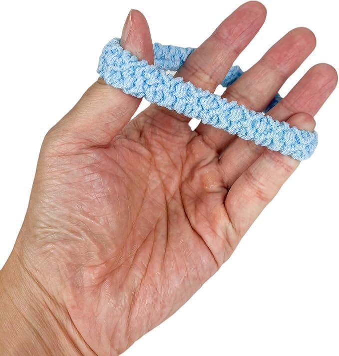 Multi-color braided hair ties for women and girls, thick elastic ponytail holders with strong hold and no damage by 7AGAT.