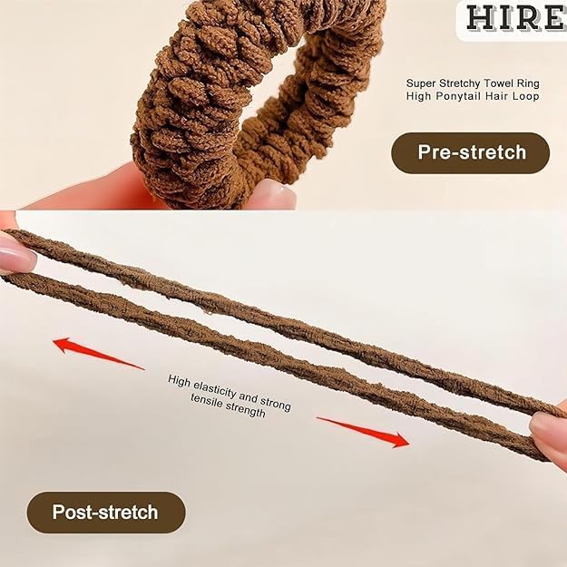 Multi-color braided hair ties for women and girls, thick elastic scrunchies, pack of 12, strong hold, gentle on hair.