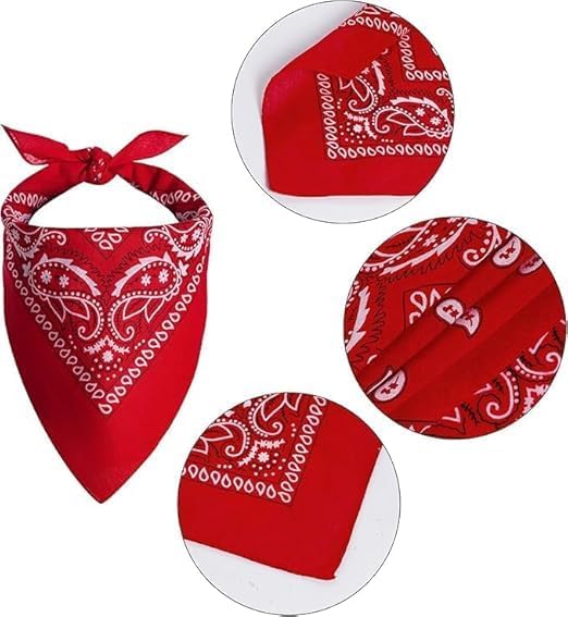 Unisex 7AGAT bandana scarf used as head wrap, neck gaiter, face cover, or handkerchief, in vibrant fabric with versatile styling options.