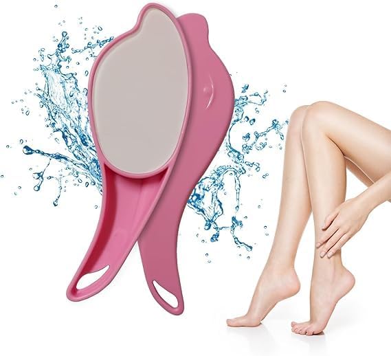 7AGAT Crystal Hair Eraser skin care tool showing a handheld reusable painless hair remover and exfoliation device with a smooth surface.