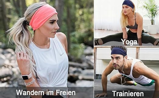 Two 7AGAT cotton sweatbands, unisex sport headbands made from 95% Egyptian cotton, ideal for running and daily workout wear.