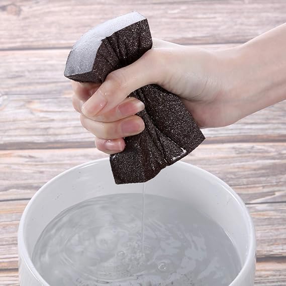Two 7AGAT medium-grade sanding sponge blocks for wood, metal, and walls, washable and reusable DIY sanding tools.
