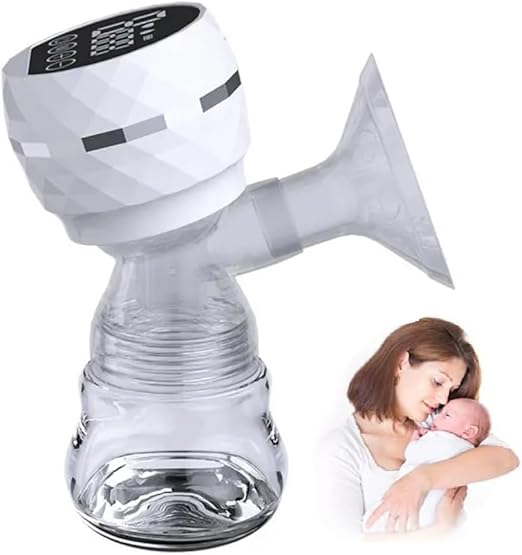 7AGAT electric breast pump with noise reduction, BPA-free design, USB port, touch buttons, and comfortable quiet breastfeeding support