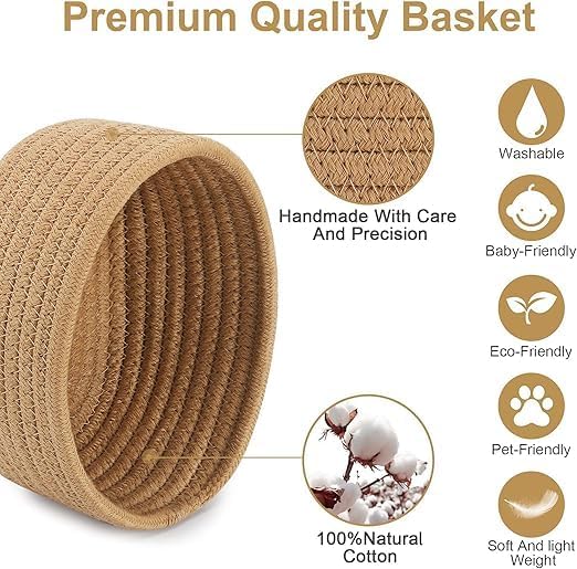 Hand woven basket by 7AGAT, natural and elegant utensil holder for kitchen organization, decoration, or gifting.