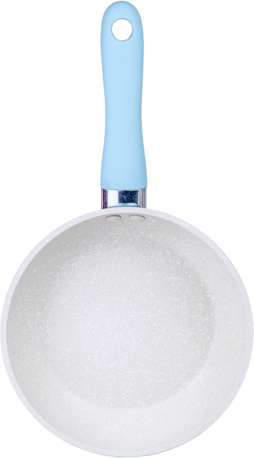 Mini granite frying pan by 7AGAT with non-stick surface, scratch-resistant coating, compact design, ideal for frying and sautéing.