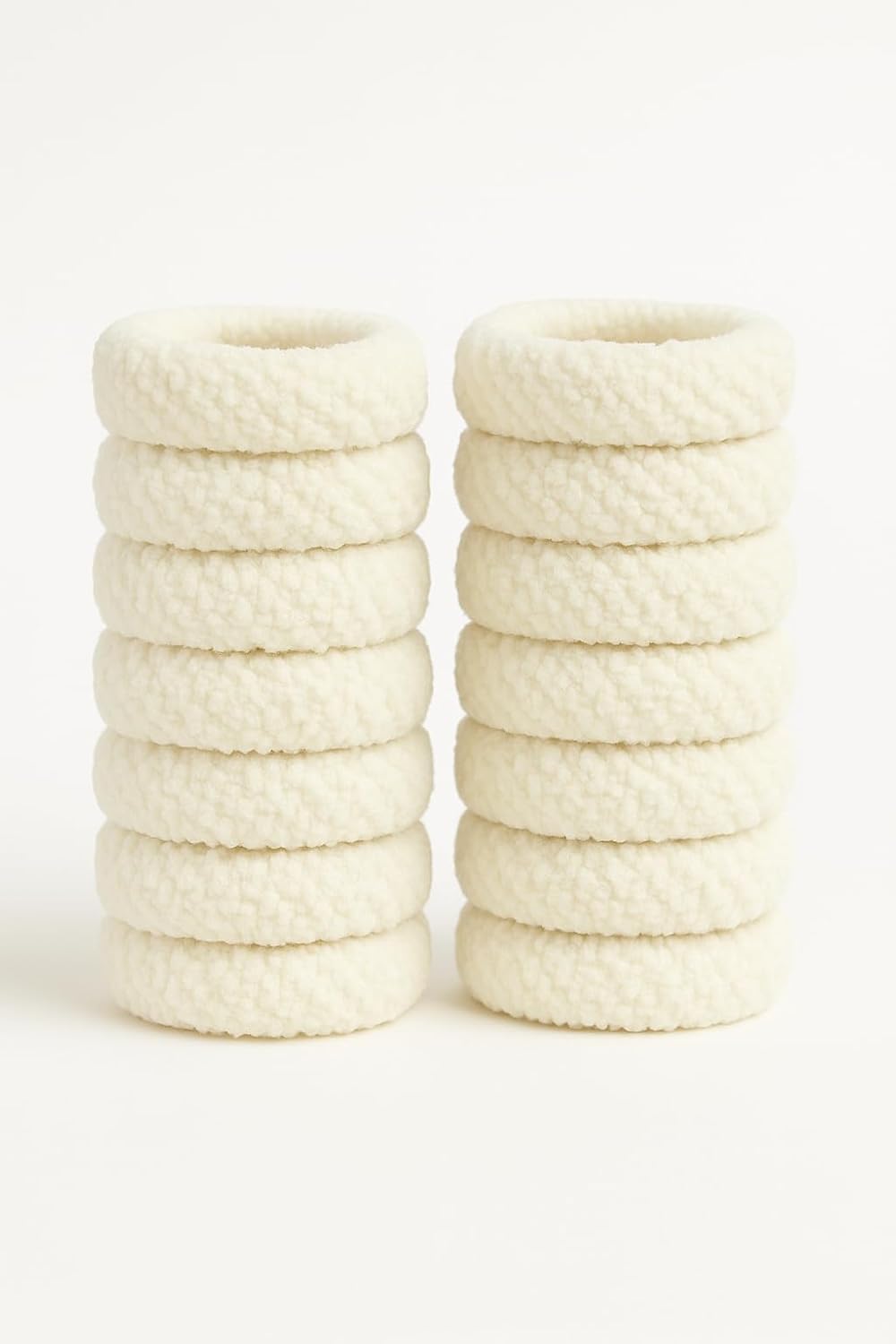 Multi-color braided hair ties for women and girls, thick elastic scrunchies with strong hold, gentle on hair, pack of 12.