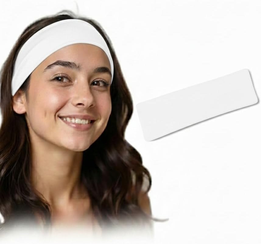 Black 7AGAT plain stretchy headbands made of soft cotton fabric, non-slip elastic hair bands for women’s daily use.